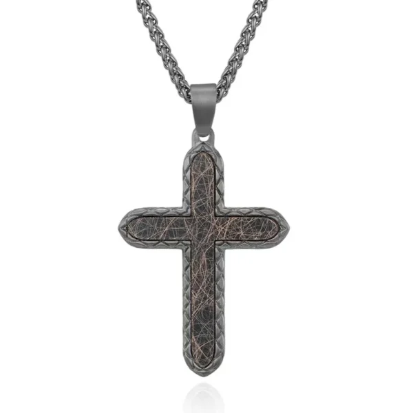 Uriel 316L Stainless Steel Cross Pendant IP Plating CP0024