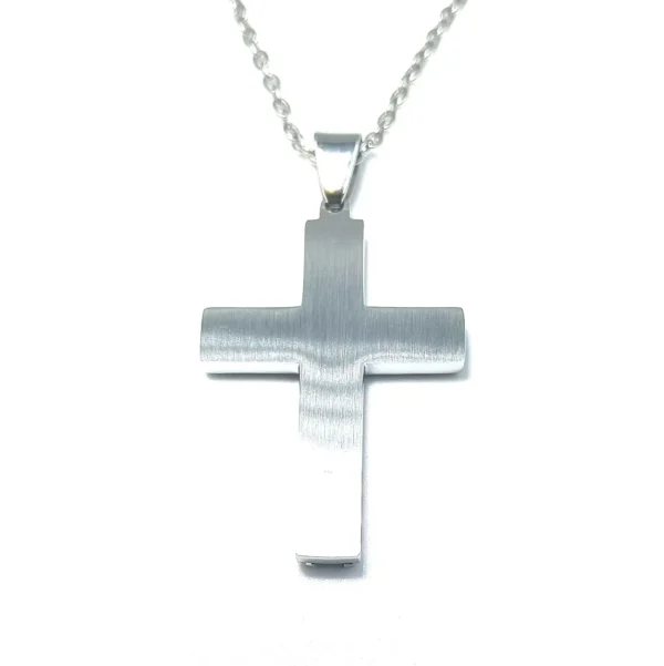 Uriel 316L Stainless Steel Cross Pendant IP Plating - Image 5